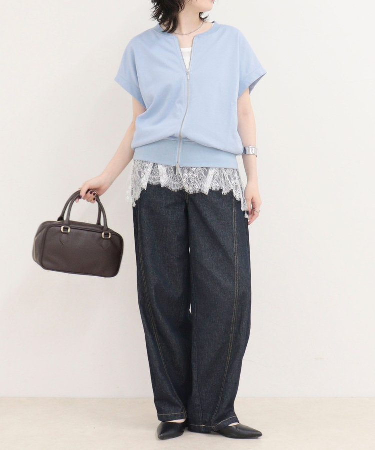 ［WEB限定 SPECIAL SALE！］ミニ裏毛前開きZIPプルオーバー