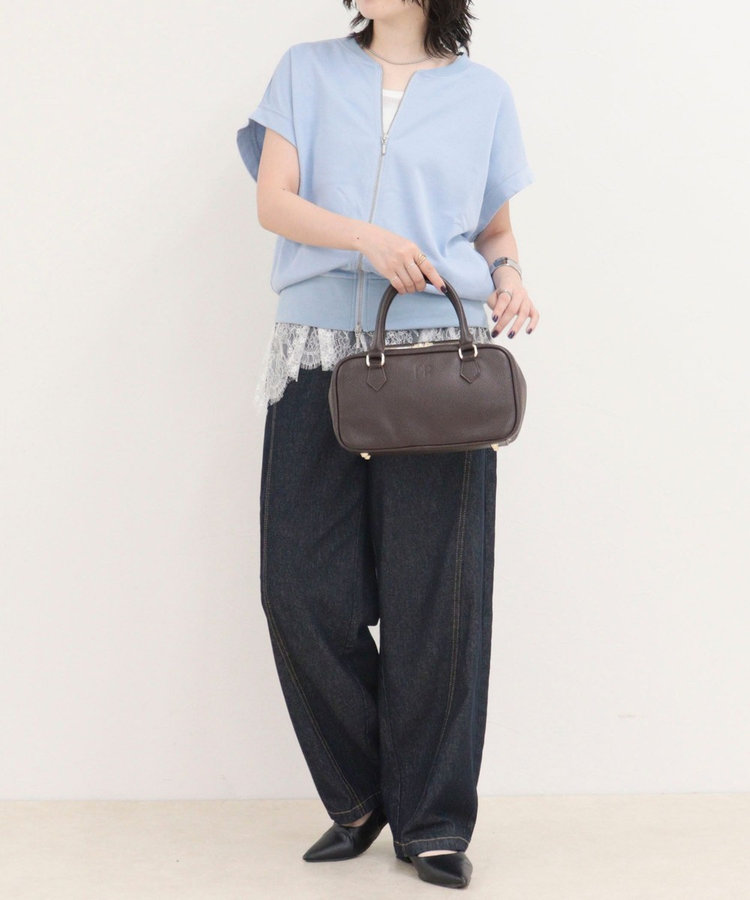 ［WEB限定 SPECIAL SALE！］ミニ裏毛前開きZIPプルオーバー