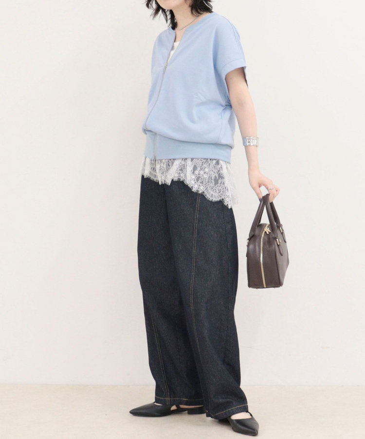 ［WEB限定 SPECIAL SALE！］ミニ裏毛前開きZIPプルオーバー
