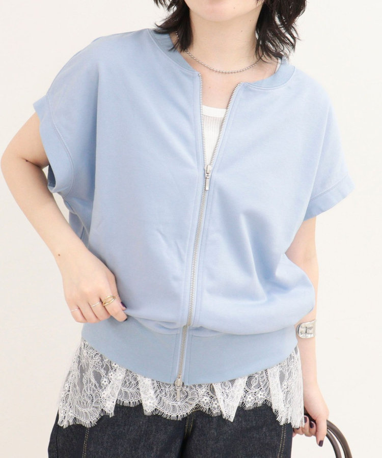 ［WEB限定 SPECIAL SALE！］ミニ裏毛前開きZIPプルオーバー