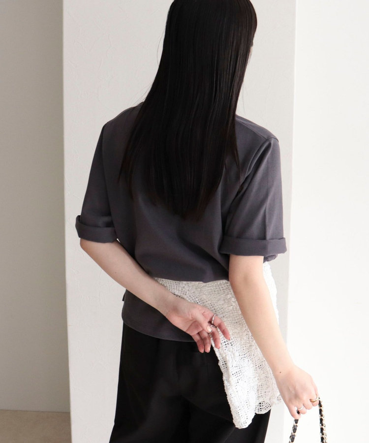 【GEVACO/ゲバコ】別注レディースヘンリーネックTシャツ