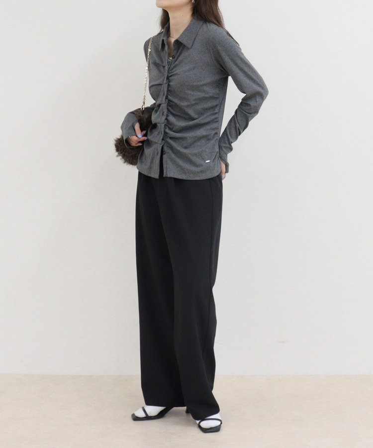 ［FREDY＆GLOSTER限定 TIME SALE！］フロントタックシャツカーディガン