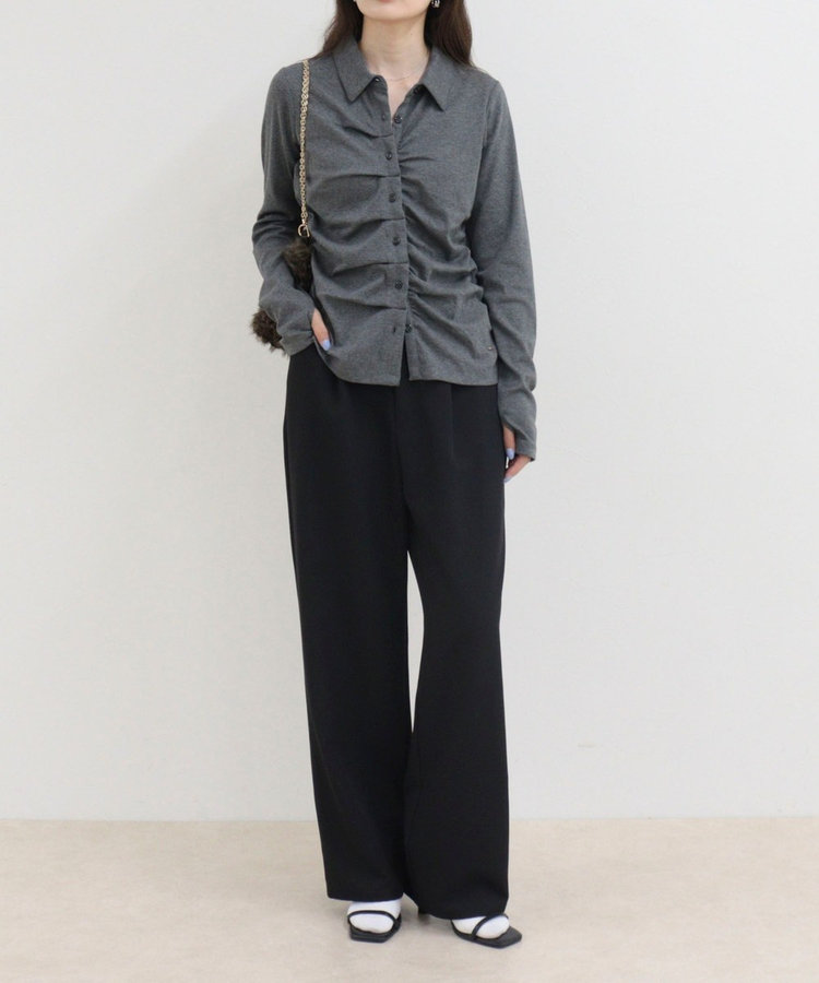 ［FREDY＆GLOSTER限定 TIME SALE！］フロントタックシャツカーディガン
