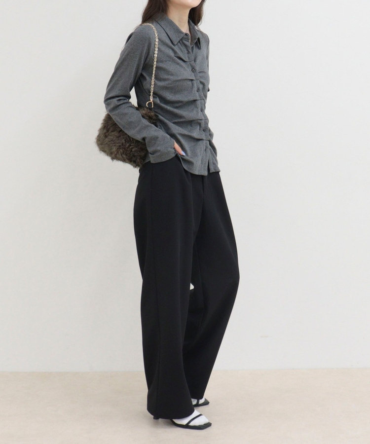 ［FREDY＆GLOSTER限定 TIME SALE！］フロントタックシャツカーディガン