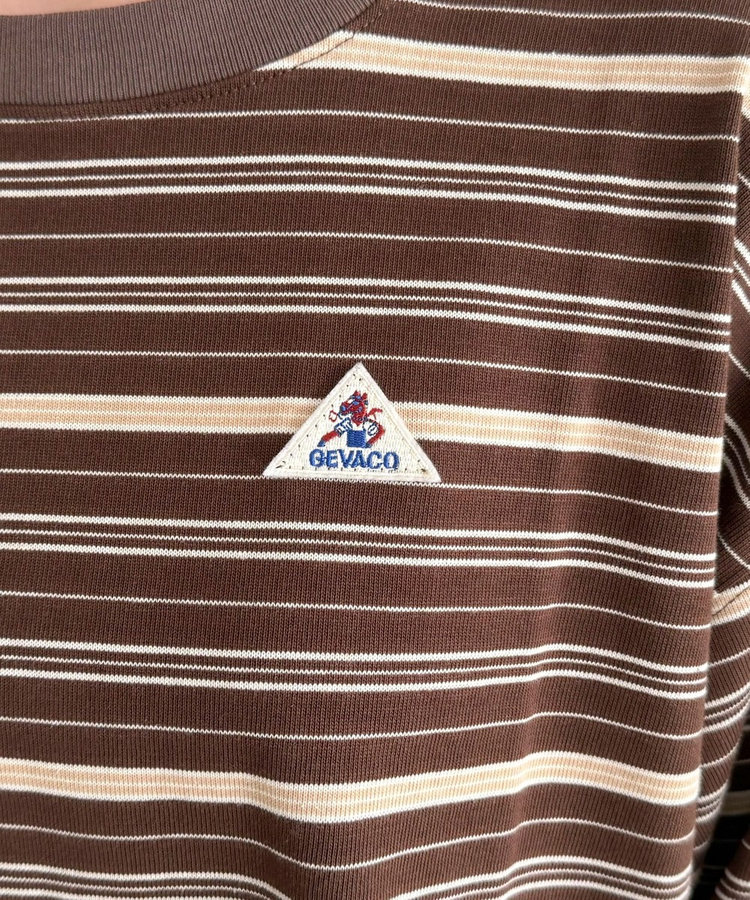 【GEVACO/ゲバコ】ボーダー天竺ベーシックロングスリーブTシャツ