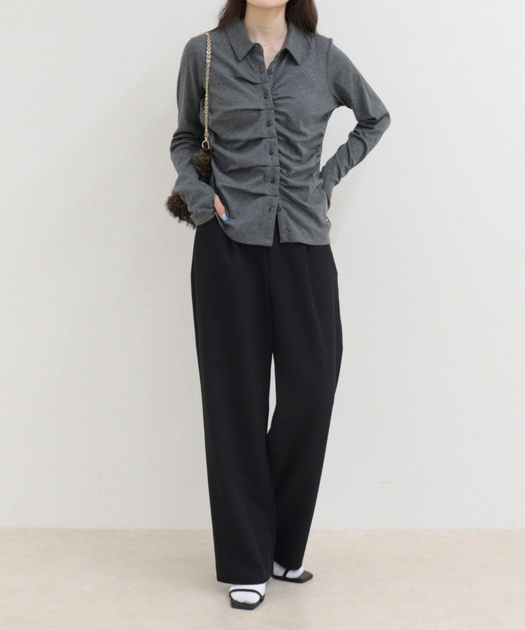 ［FREDY＆GLOSTER限定 TIME SALE！］フロントタックシャツカーディガン