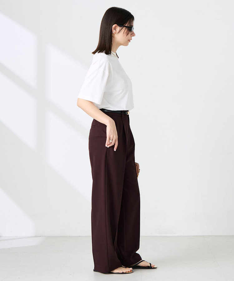 ［WEB限定 SPECIAL SALE！］《セットアップ対応》ウォッシャブルドライツイルワイドパンツ