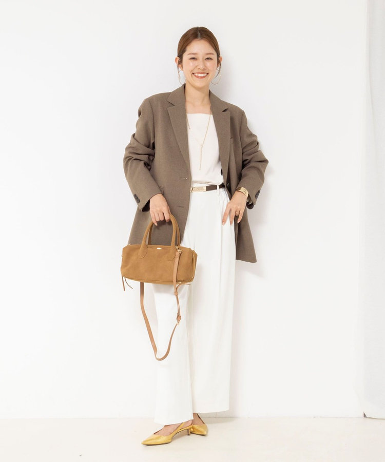 【PR阿部☆別注】《抗ピリング/ストレッチ》ウォッシャブルダブルクロスオーバージャケット