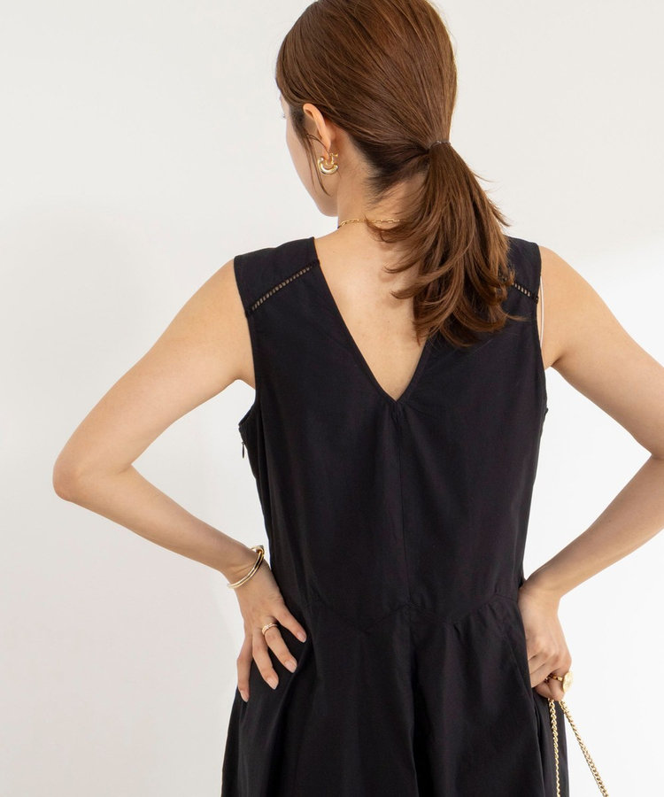 【MARILYN MOON/マリリーンムーン】ledder lace handkerchief skirt dress