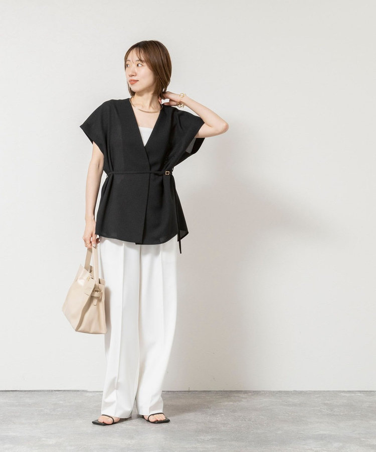 ［WEB限定 SPECIAL SALE！］《セットアップ対応》ウォッシャブルドライツイルワイドパンツ