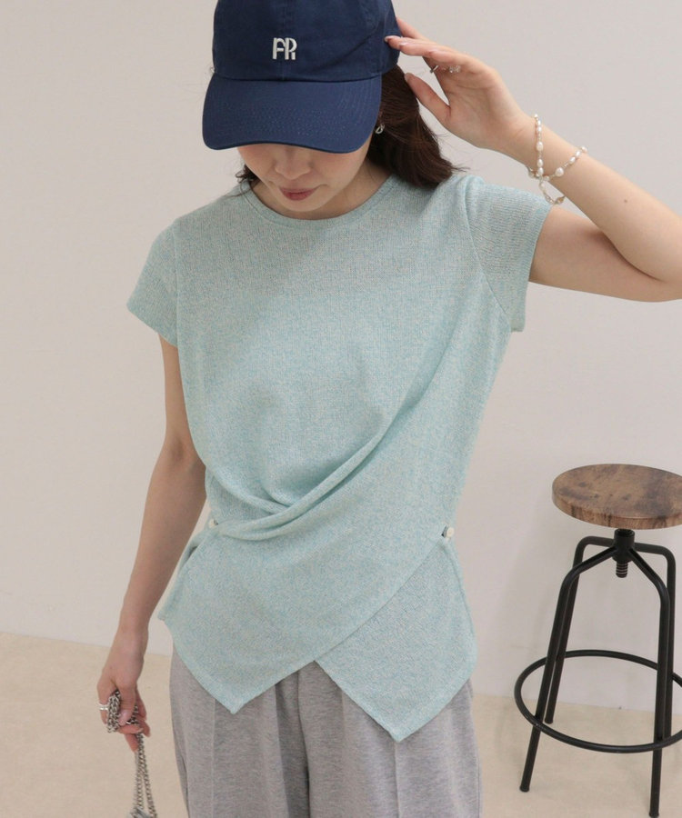 ニットソーカシュクールプルオーバー
