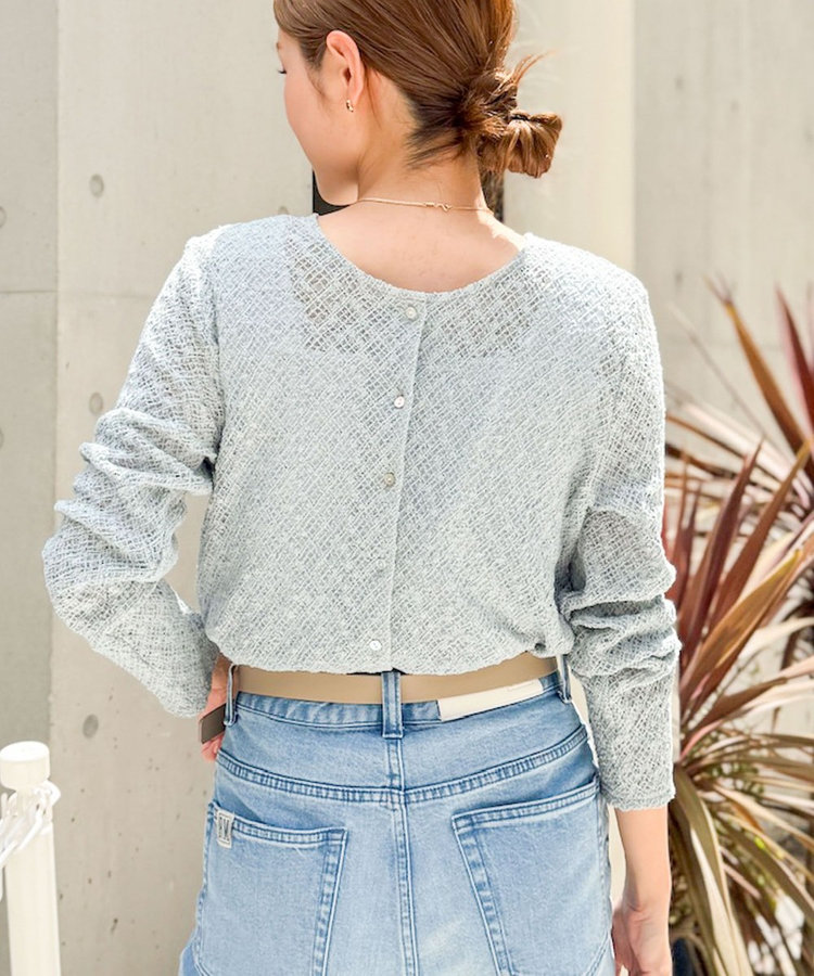 会員限定 BLACK FRIDAY対象］【追加】2WAYレースカーディガン（5-0035