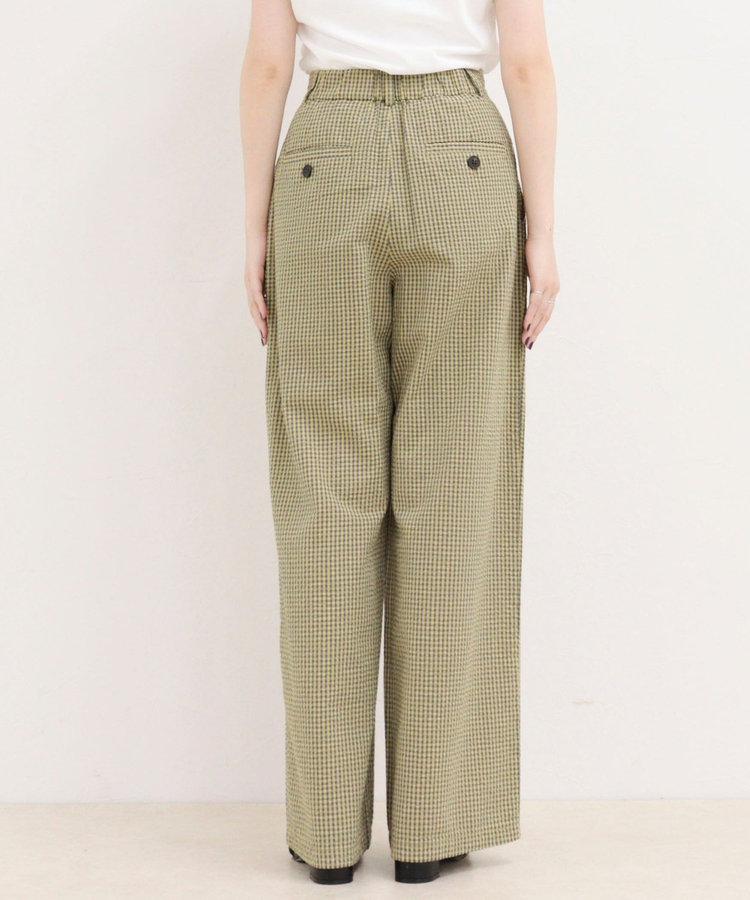 ［WEB限定 SPECIAL SALE！］《セットアップ対応》ギンガム/無地タックパンツ