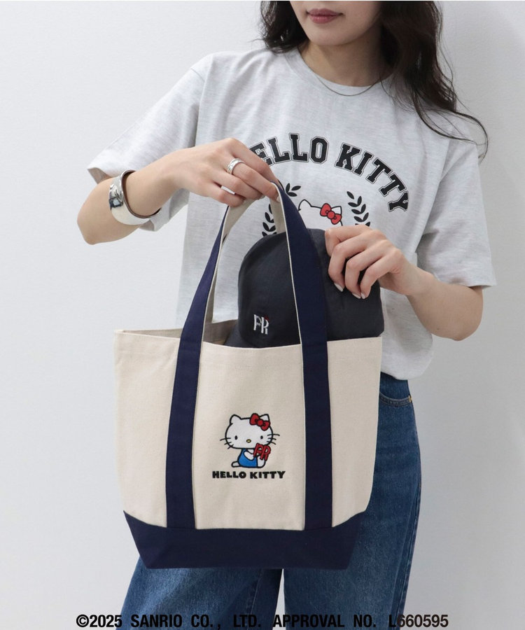 HELLO KITTY meet FREDY emue】 刺繍ミニトートバッグ（5-0121-2