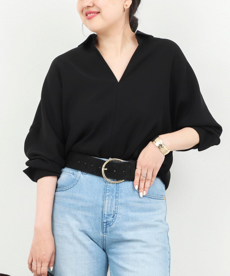 【一部WEB限定カラーアイテム】《セットアップ対応》ウォッシャブルツイルスキッパーシャツ