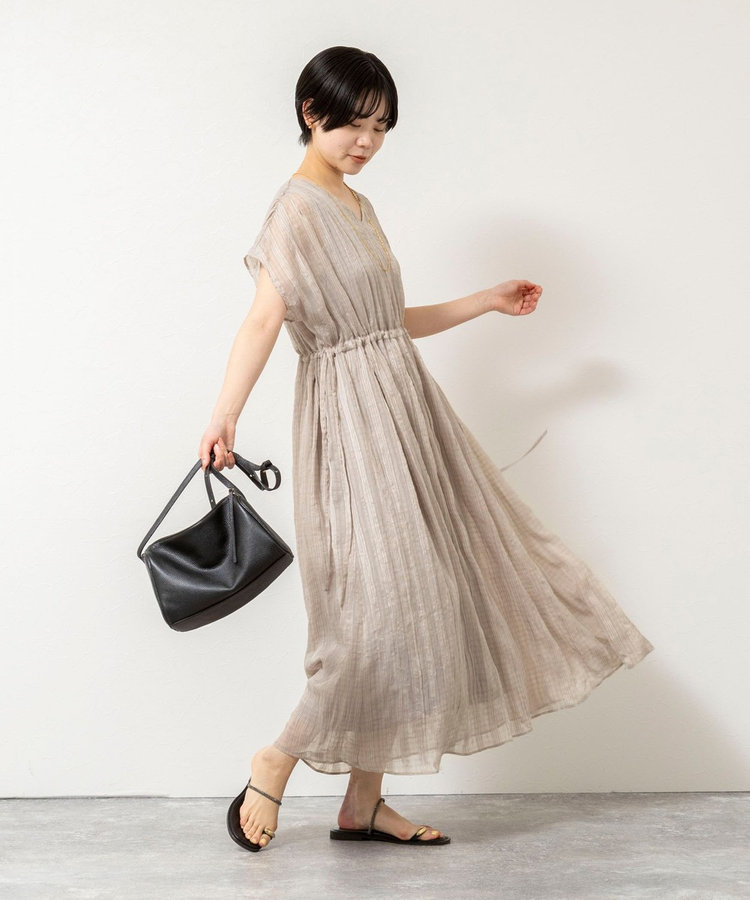 【WEB限定】ウォッシャブルシアーチェックワンピース
