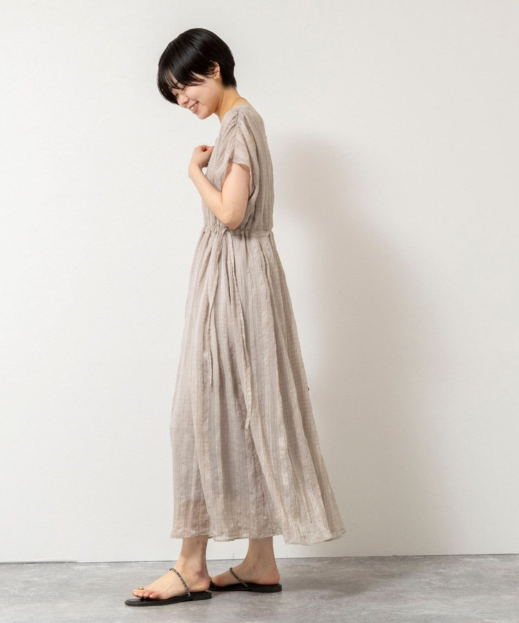 【WEB限定】ウォッシャブルシアーチェックワンピース