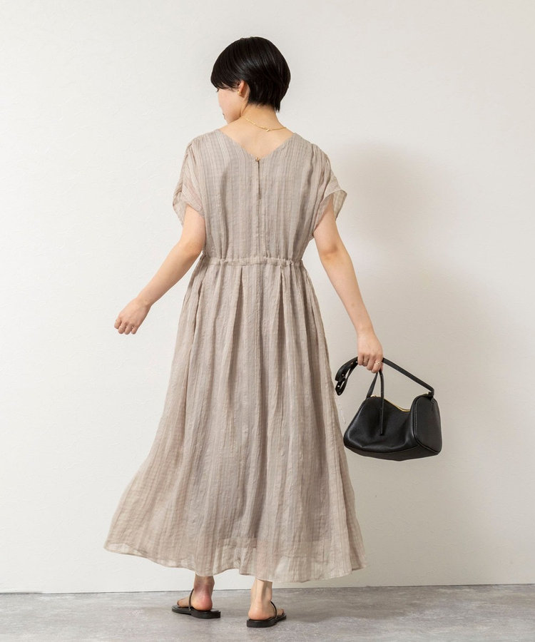 【WEB限定】ウォッシャブルシアーチェックワンピース