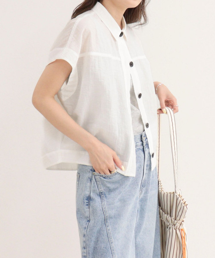 ［WEB限定 SPECIAL SALE！］シアーフォルムシャツジャケット