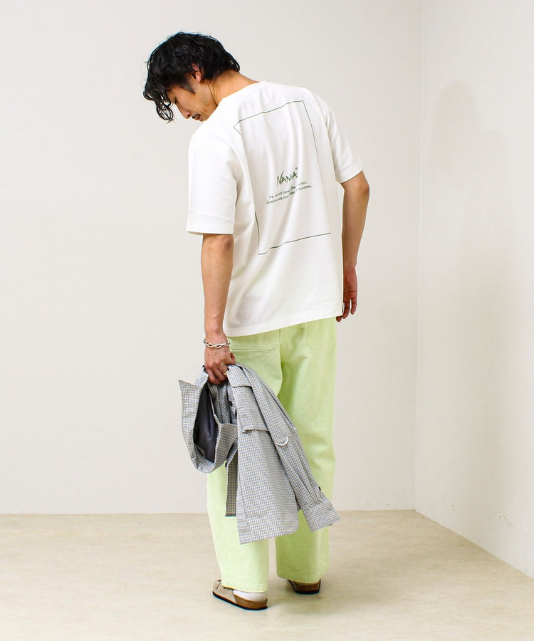 【NANGA×GLOSTER】別注1 Rect Backprint Tee