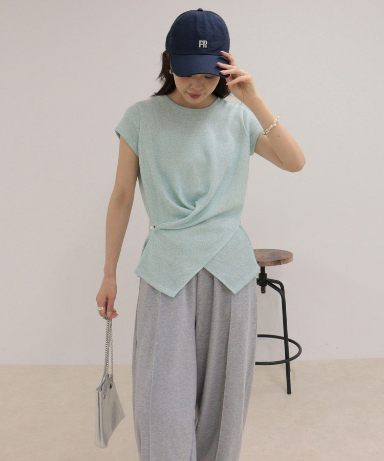 ニットソーカシュクールプルオーバー