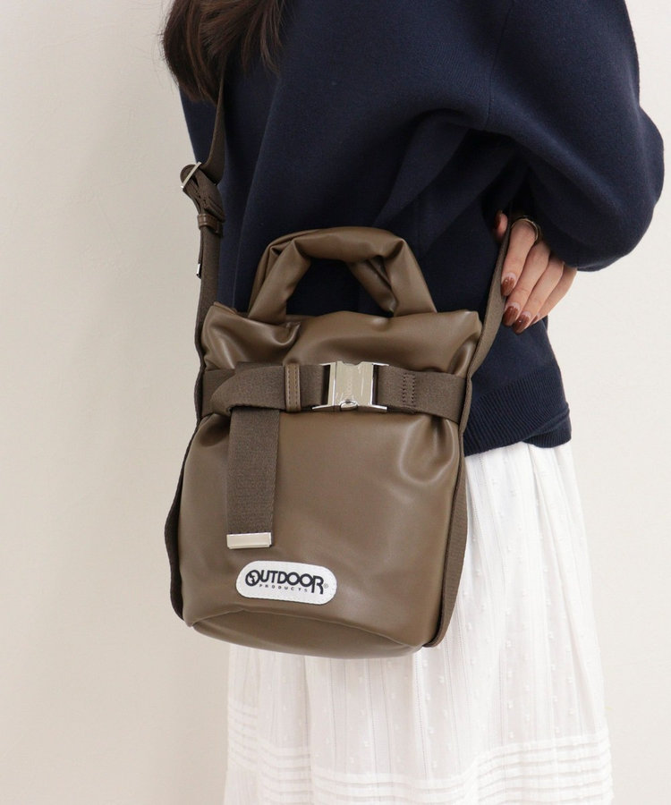 【OUTDOOR PRODUCTS】合皮2wayベルトトートバッグSS