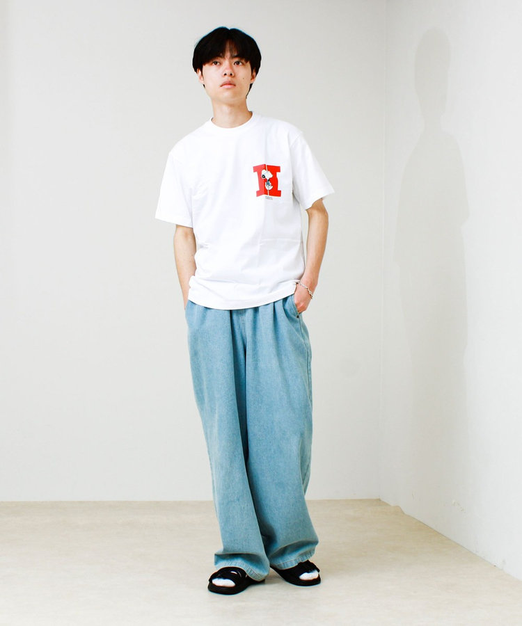 PEANUTS×BEEFY-T クルーネックTシャツ