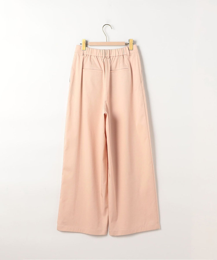 《セットアップ対応》ウォッシャブルバイオツイルタックワイドパンツ