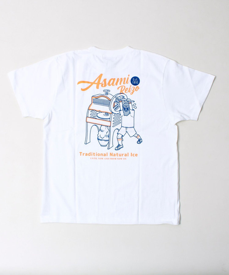 ［WEB限定 SPECIAL SALE！］【Duckster×阿左美冷蔵】コラボ かき氷機Tシャツ ユニセックス
