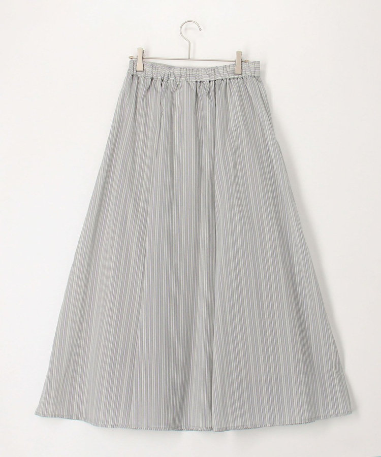 OUTLET限定 TIME SALE！］シアーストライプフレアスカート（5-0823-1