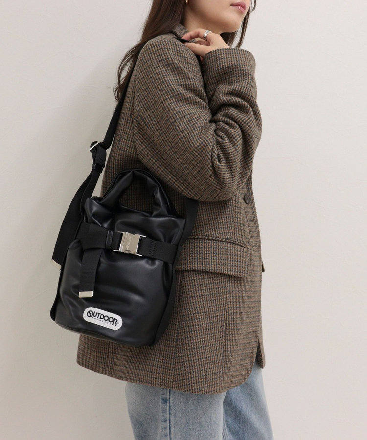 【OUTDOOR PRODUCTS】合皮2wayベルトトートバッグSS
