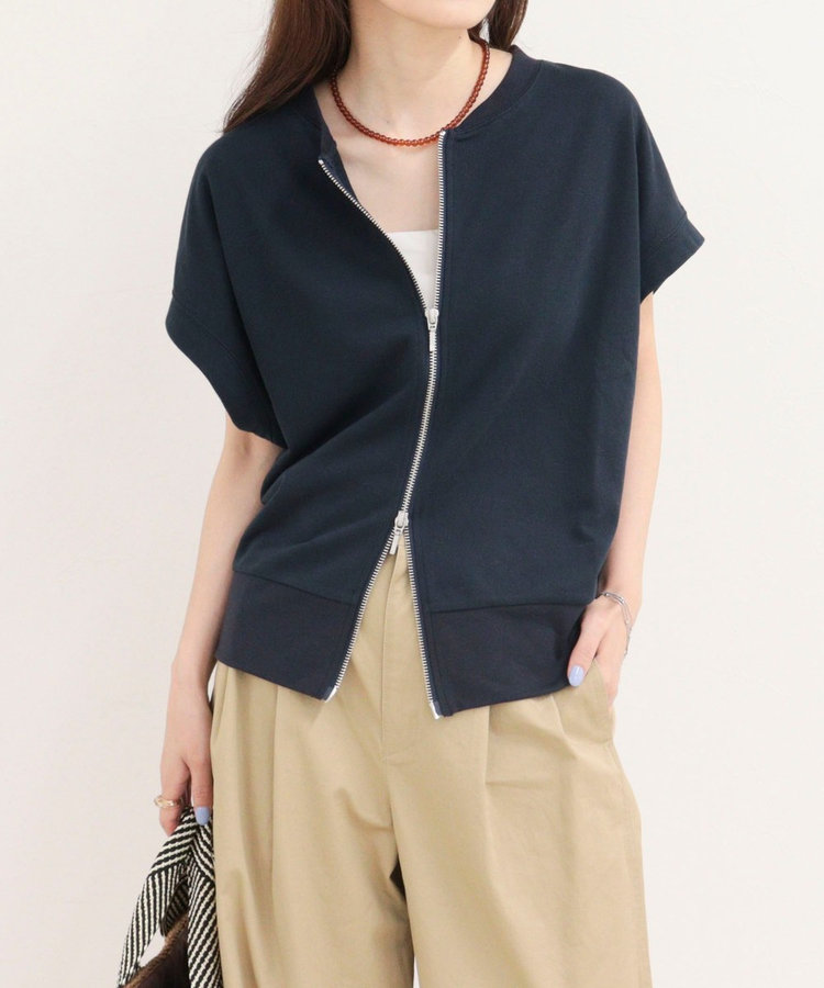 ［WEB限定 SPECIAL SALE！］ミニ裏毛前開きZIPプルオーバー