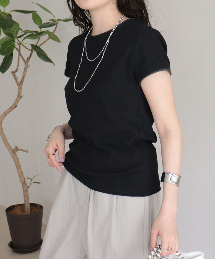リンガー配色Tシャツ