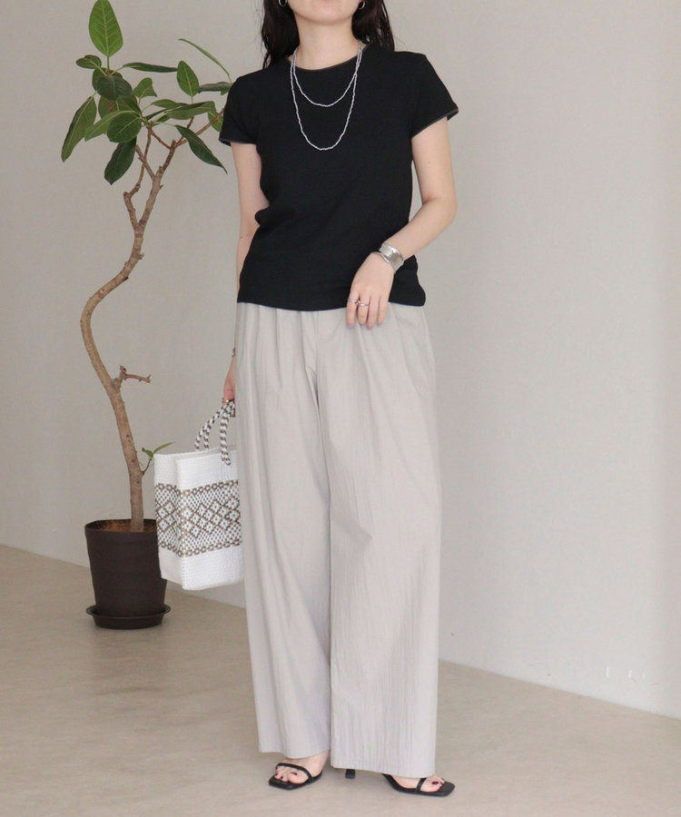 リンガー配色Tシャツ