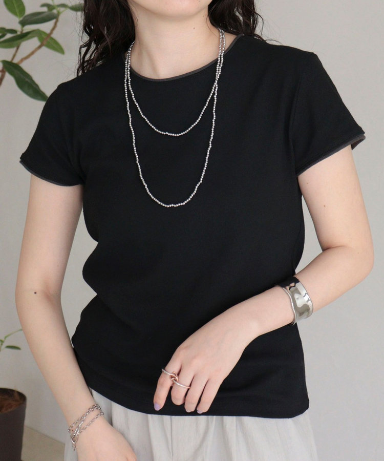 リンガー配色Tシャツ