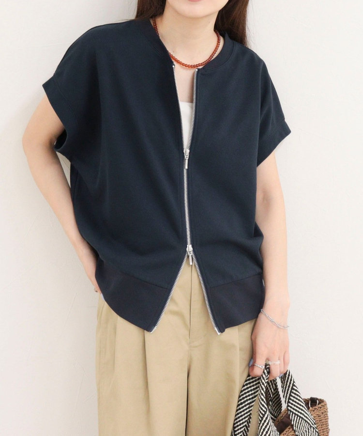 ［WEB限定 SPECIAL SALE！］ミニ裏毛前開きZIPプルオーバー