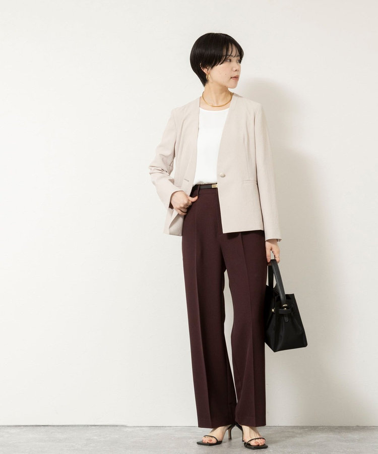 ［WEB限定 SPECIAL SALE！］《セットアップ対応》ウォッシャブルドライツイルワイドパンツ