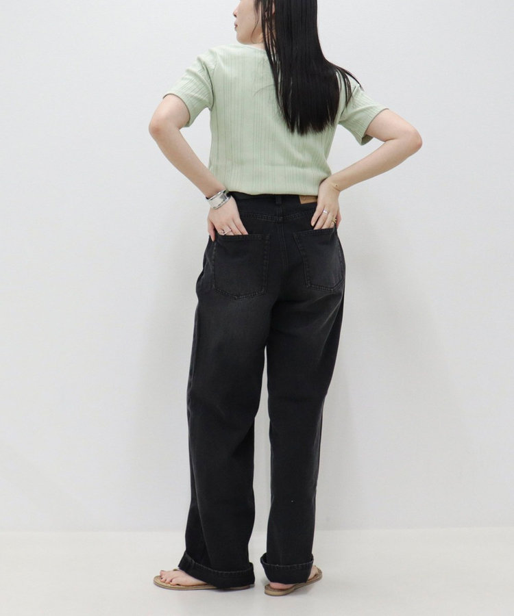 ［WEB限定 SPECIAL SALE！］ランダムテレコ5分袖Tシャツ