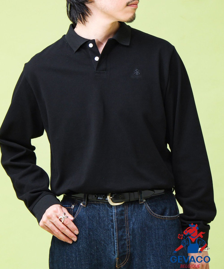 【WEB限定 GW SPECIAL PRICE】【GEVACO/ゲバコ】ロングスリーブ ポロシャツ