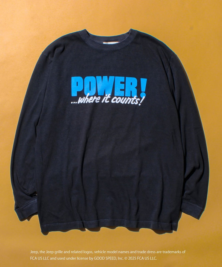 【GOOD ROCK SPEED】JeepロゴプリントT ブラック DRESSTERIOR｜GOOD ROCK SPEED(グッドロックスピード)JEEP(R