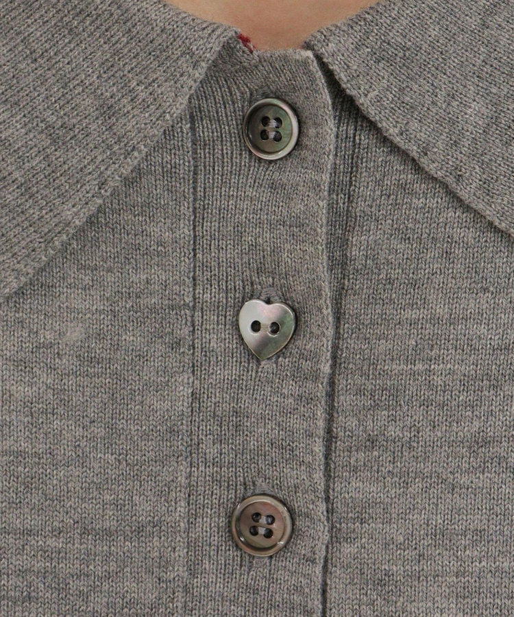 FR刺繍ハイゲージポロニットプルオーバー