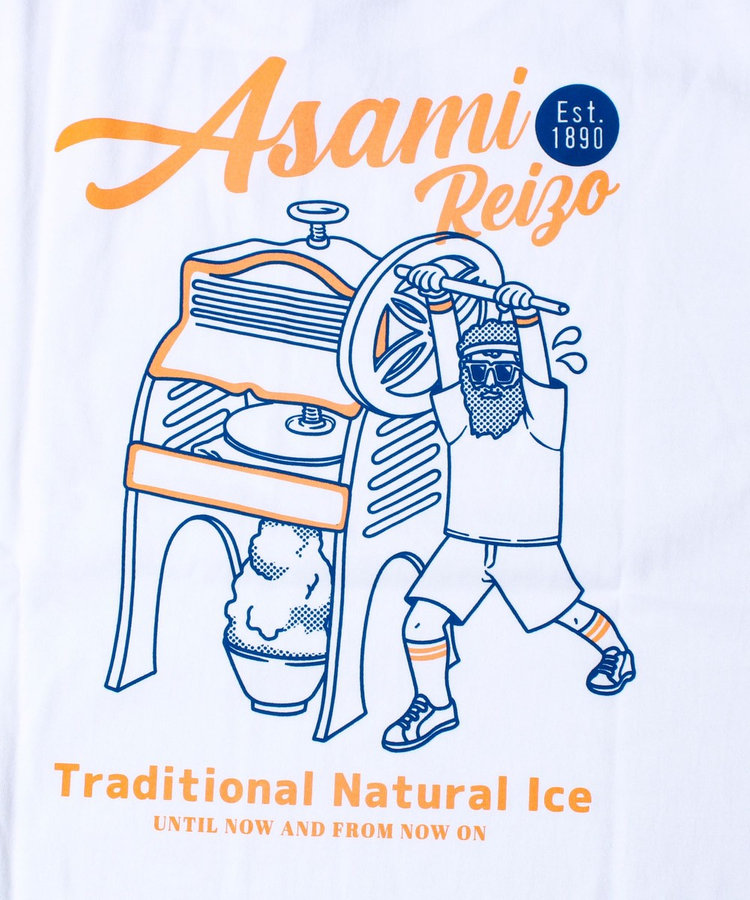 ［WEB限定 SPECIAL SALE！］【Duckster×阿左美冷蔵】コラボ かき氷機Tシャツ ユニセックス