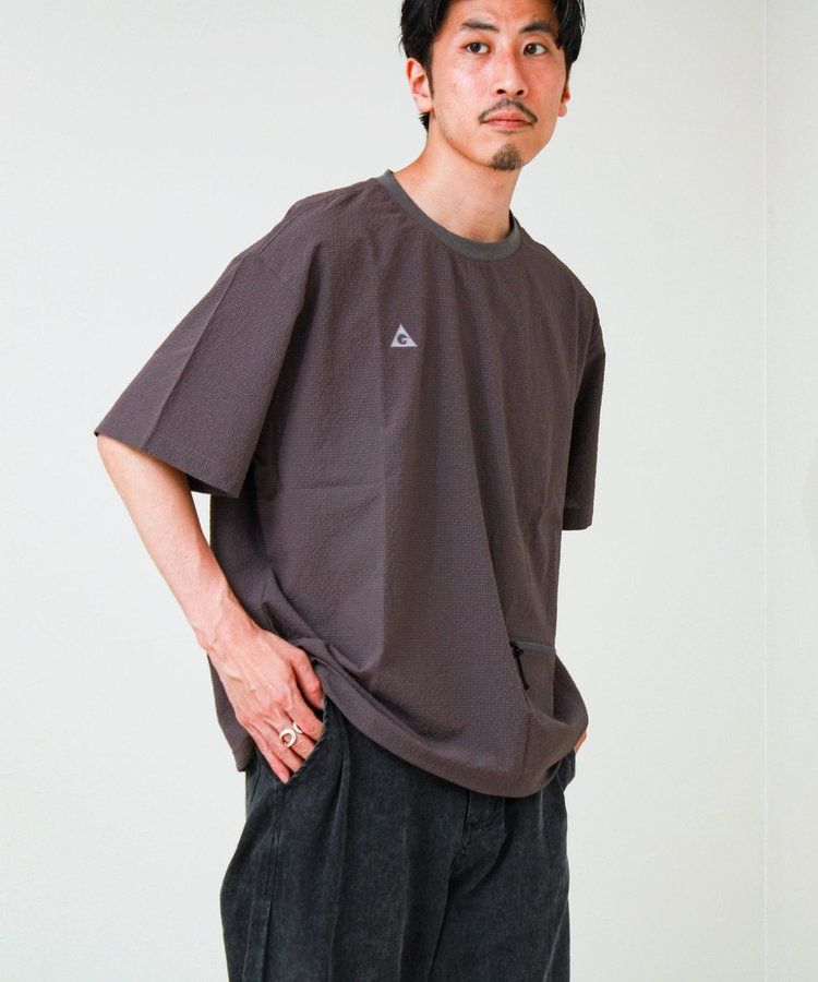 【GERRY/ジェリー】Seersucker Vent Mesh S/S PO Shirt
