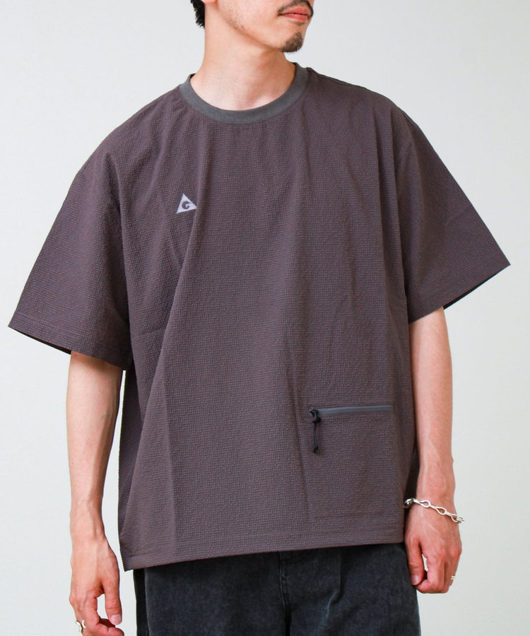 【GERRY/ジェリー】Seersucker Vent Mesh S/S PO Shirt