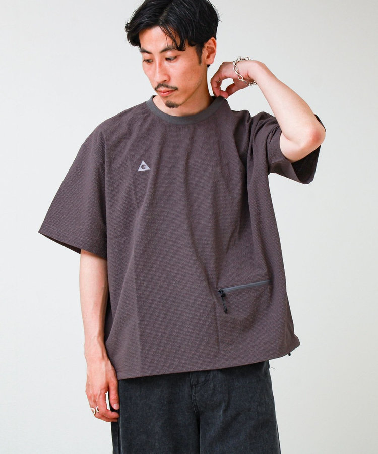 【GERRY/ジェリー】Seersucker Vent Mesh S/S PO Shirt
