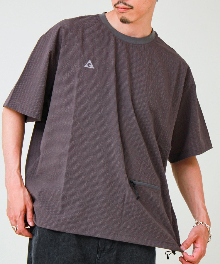 【GERRY/ジェリー】Seersucker Vent Mesh S/S PO Shirt