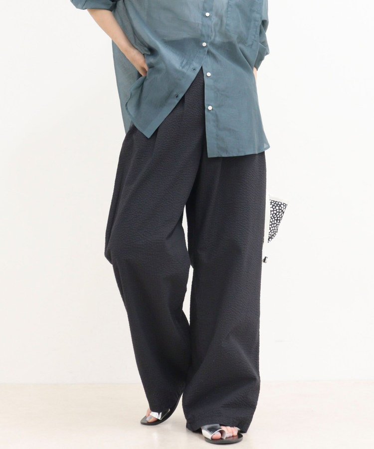 ［WEB限定 SPECIAL SALE！］《セットアップ対応》ギンガム/無地タックパンツ