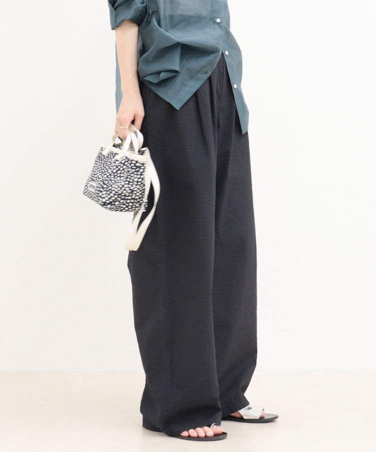 ［WEB限定 SPECIAL SALE！］《セットアップ対応》ギンガム/無地タックパンツ
