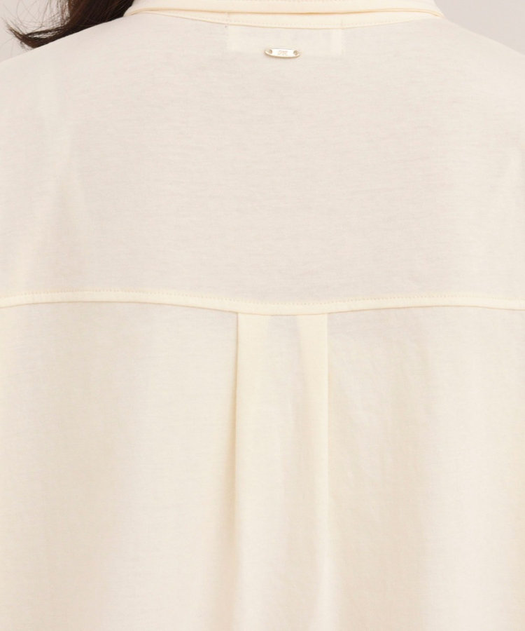 クロップドルーズポロ衿Tシャツ