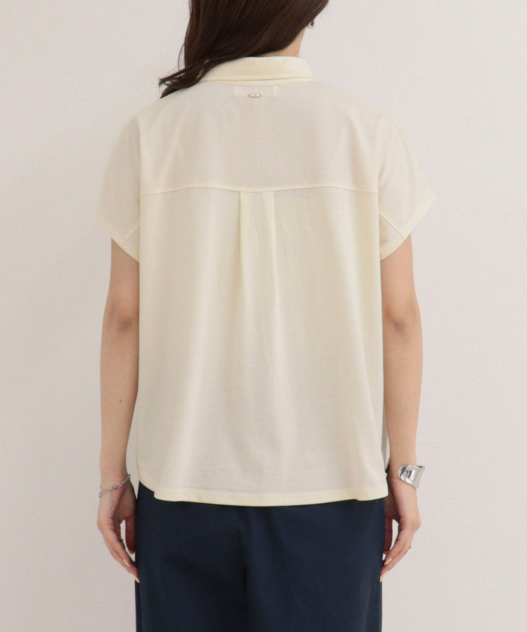 クロップドルーズポロ衿Tシャツ